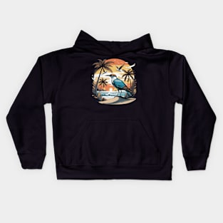 Birds Lover Beach and Birds Birdwatching Tropical Coastal Kids Hoodie